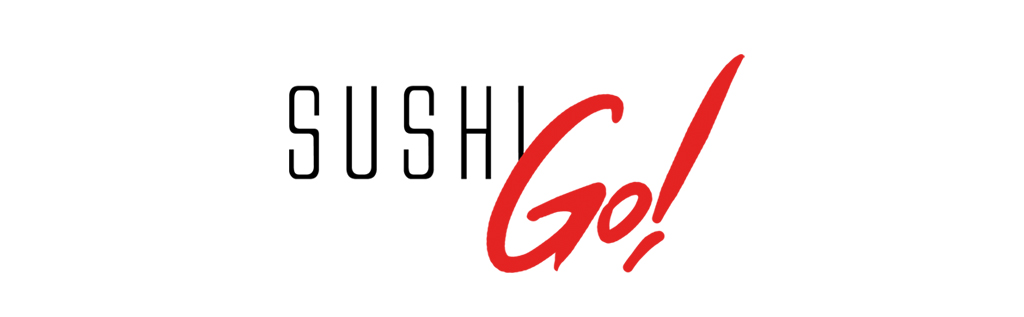 Логотип фирмы доставки японской кухни «Sushi Go!»